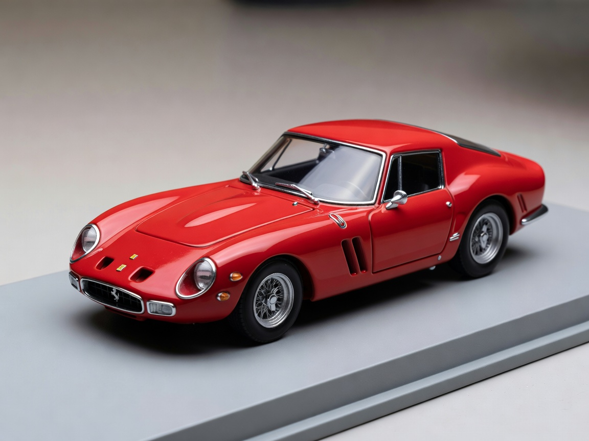 Flawless paint finish on a sealed resin 1:43 model